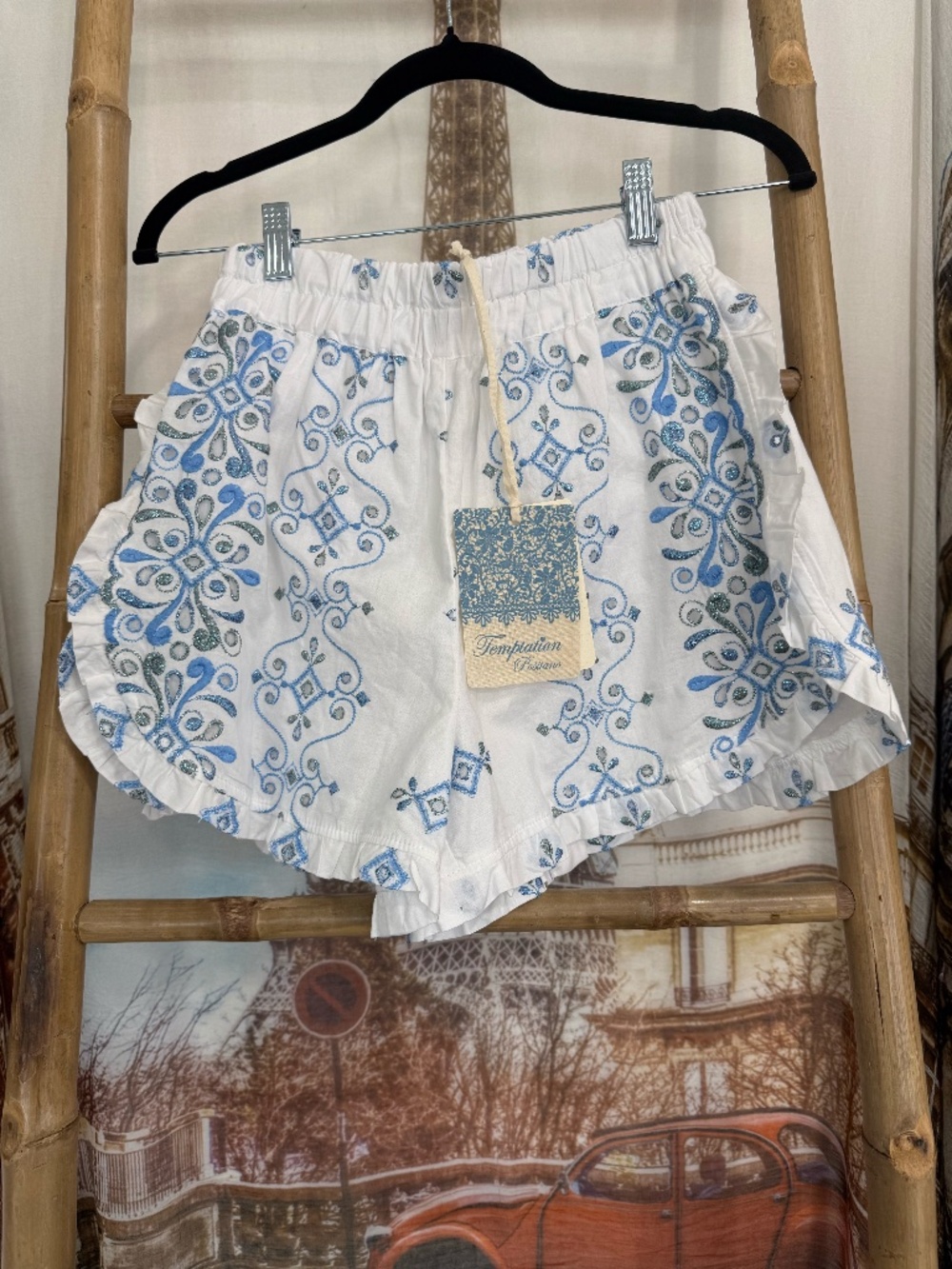Temptation Positano Embroidered Shorts